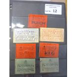 Stamps : Sheet of GB vintage booklets KGV, Edward
