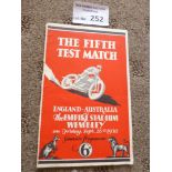 Speedway : Wembley - England v Australia 5th Test