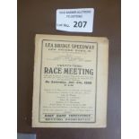 Speedway : Lea Bridge - scratch races - rare 8 pag
