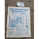 Speedway : Southampton v New Cross programme 07/08