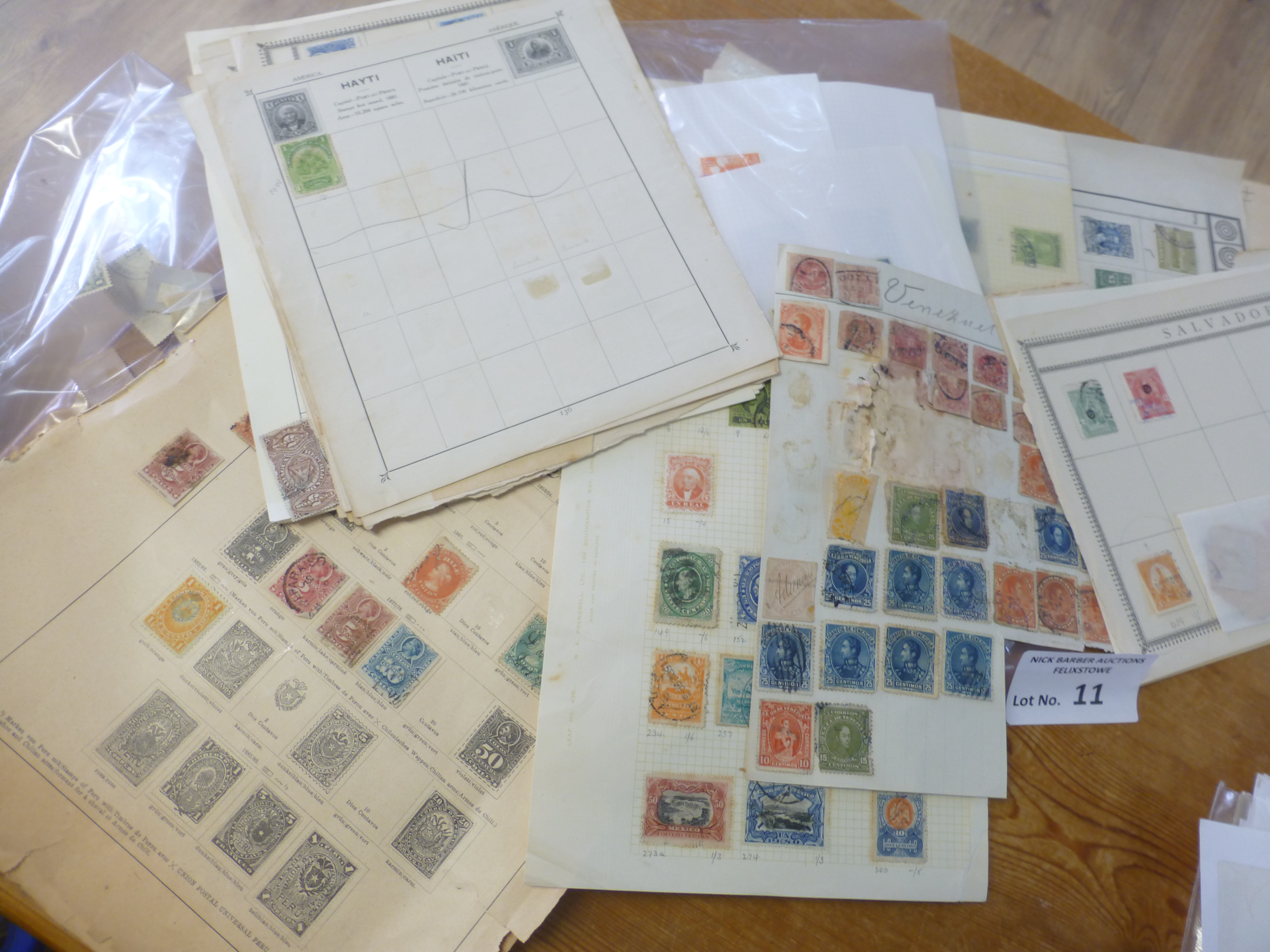 Stamps : Pack of very old mainly 1800's South Amer