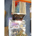 Records : arge box of albums mostly Rock inc Parso