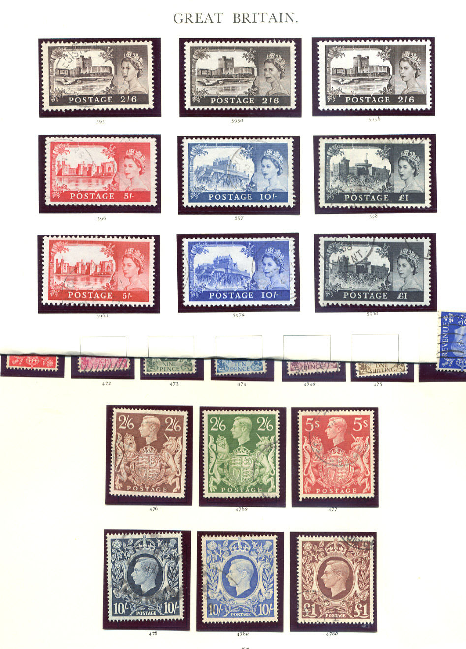 Stamps : GB in Red Windsor, Good ranges of 1d plat - Image 3 of 3