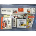 Diecast : Collection of boxed forklift trucks - in