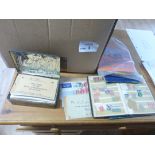 Stamps : Very large box of stamps in albums/tins,