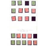 Stamps : GB Colln in Green Viscount Album. A few Q