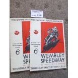 Speedway : Wembley (2) v New Cross & West Ham 20/0