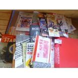 Speedway : Box of magazines, programmes, books etc