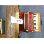 Collectables : Galotta Accordian in its box - look