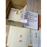 Stamps : NEW ZEALAND - a box includes sheets album