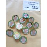 Football : Celtic - Lisbon 1967 badges x13 all dif