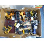 Diecast : Box of unboxed forklift - various makes