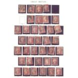 Stamps : GB in Red Windsor, Good ranges of 1d plat