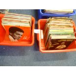 Records : 2 crates of 10" albums various genres &