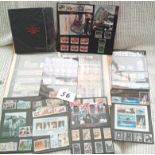 Stamps : Box of Albums, Album Leaves, Stockcards e