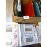 Stamps : Box of GB mainly FDC's in modern albums i