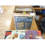 Records : Box of 30+ albums - Roy Orbison & Johnny