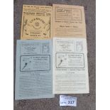 Football : (4) Crittall Athletic homes 1951 x2 Bra