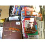 Speedway : Box of various ephemera older mags/book