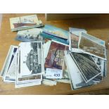 Postcards : 500 cards - mainly UK topo, many RP's,