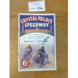 Speedway : Crystal Palace - England v Australia 27