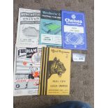 Football : (5) Leeds Utd away progs at Fulham 55/6