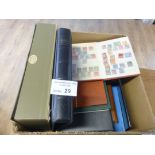 Stamps : Nice box of various stamp albums GB, Worl