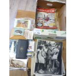 Collectables : Interesting box of magazines, paper