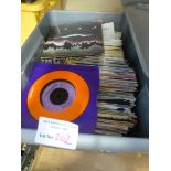 Records : Mixed box of over 200 7" singles varying