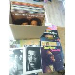 Records : Box of 40+ soul albums inc Stevie Wonder