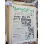 Motorcycling : Collection of newspapers - large bo