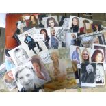 Collectables : Celebrity autographs x35 inc Diane