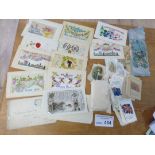 Cigarette Cards : Silk cards & postcards & victori