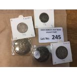 Coins : GB QV coins inc 1889, 1891, crowns, 1874 h