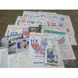 Ice Hockey : Selection of programmes mostly 1950's