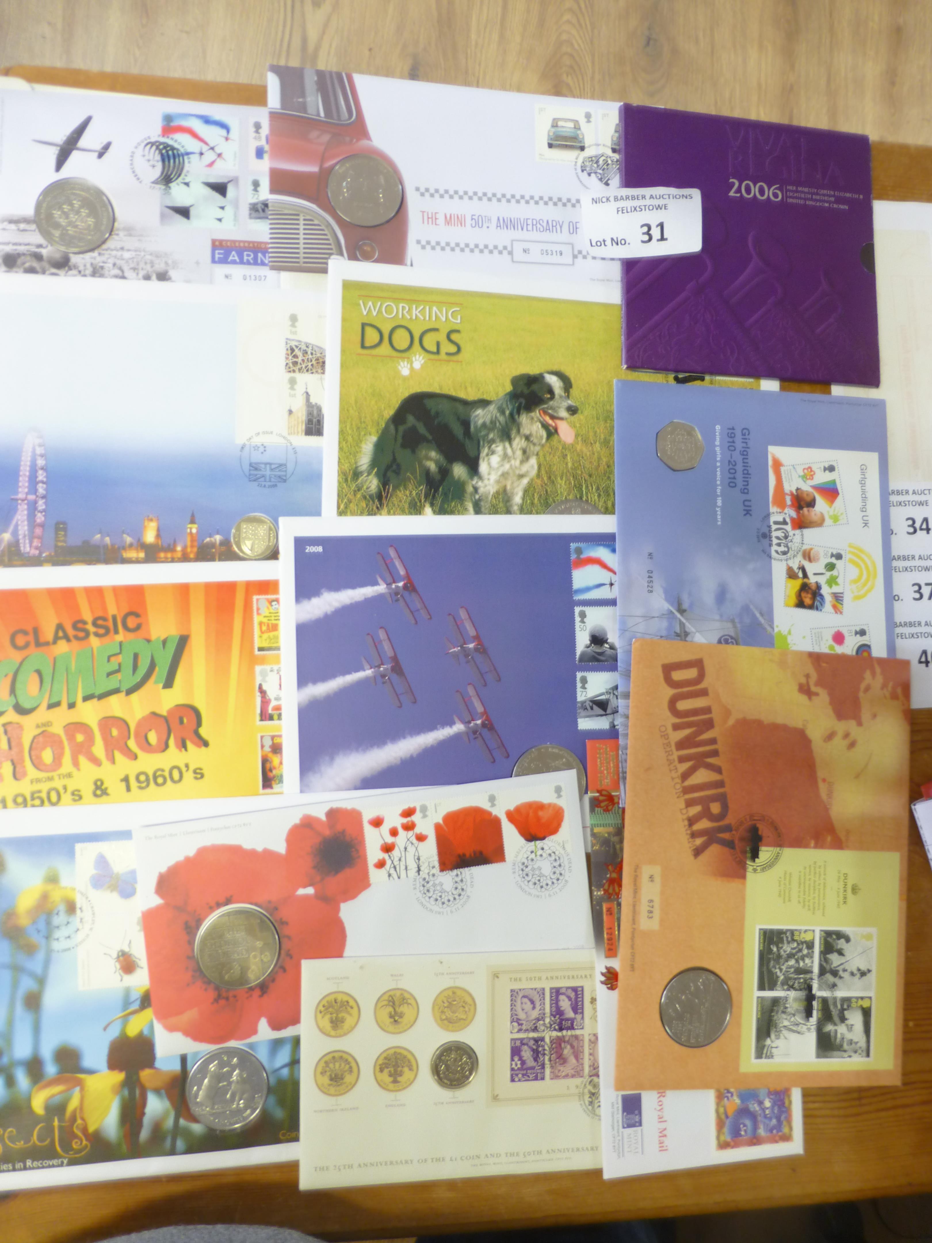 Stamps : GB First Day Covers - coin covers various - Image 2 of 2