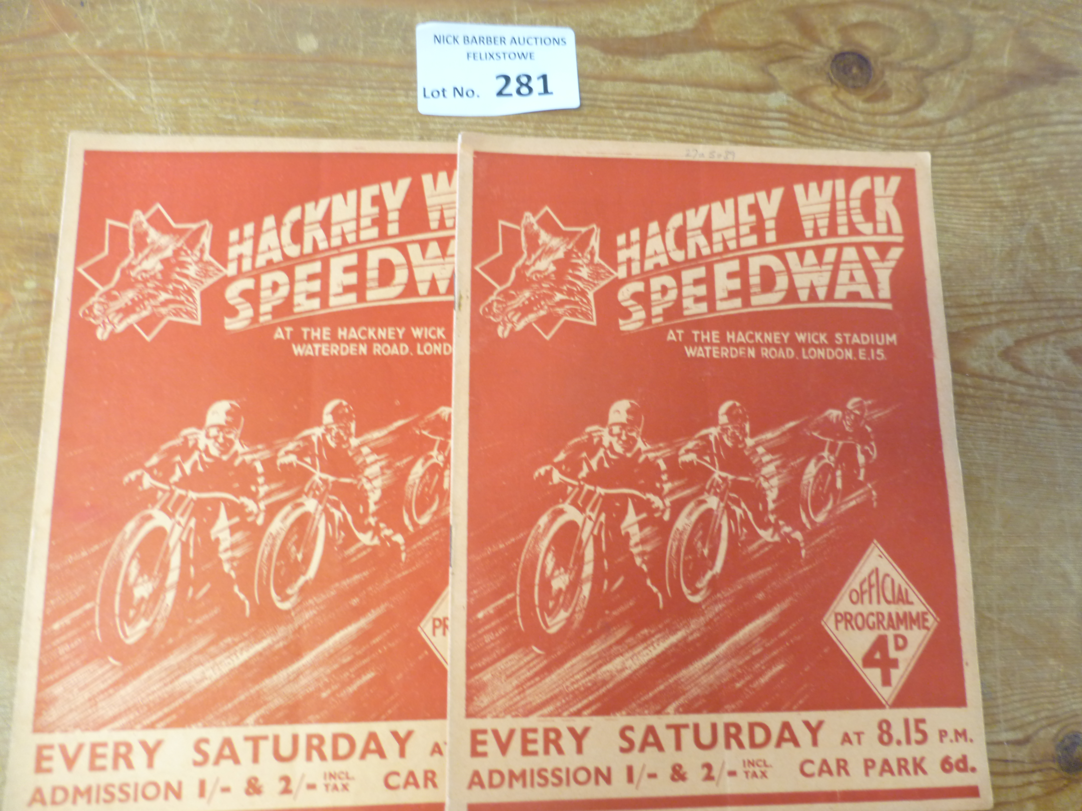 Speedway : Hackney Wick (2) v Bristol 27/05/39, v