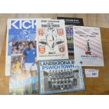 Football : Ipswich Town away progs inc Detroit 79,