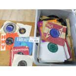 Records : Crate of 200+ unsorted 7" singles inc Ji