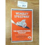 Speedway : Wembley -Best Pairs programme 05/11/193
