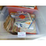 Records : Crate of 200+ singles many 1960's - good