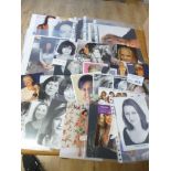 Collectables : Celebrity autographs (36) inc Judi