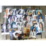 Collectables : Celebrity autographs x40 inc Anna F