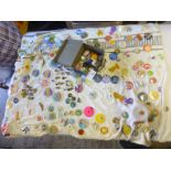 Collectables : Tin badges - collection of various