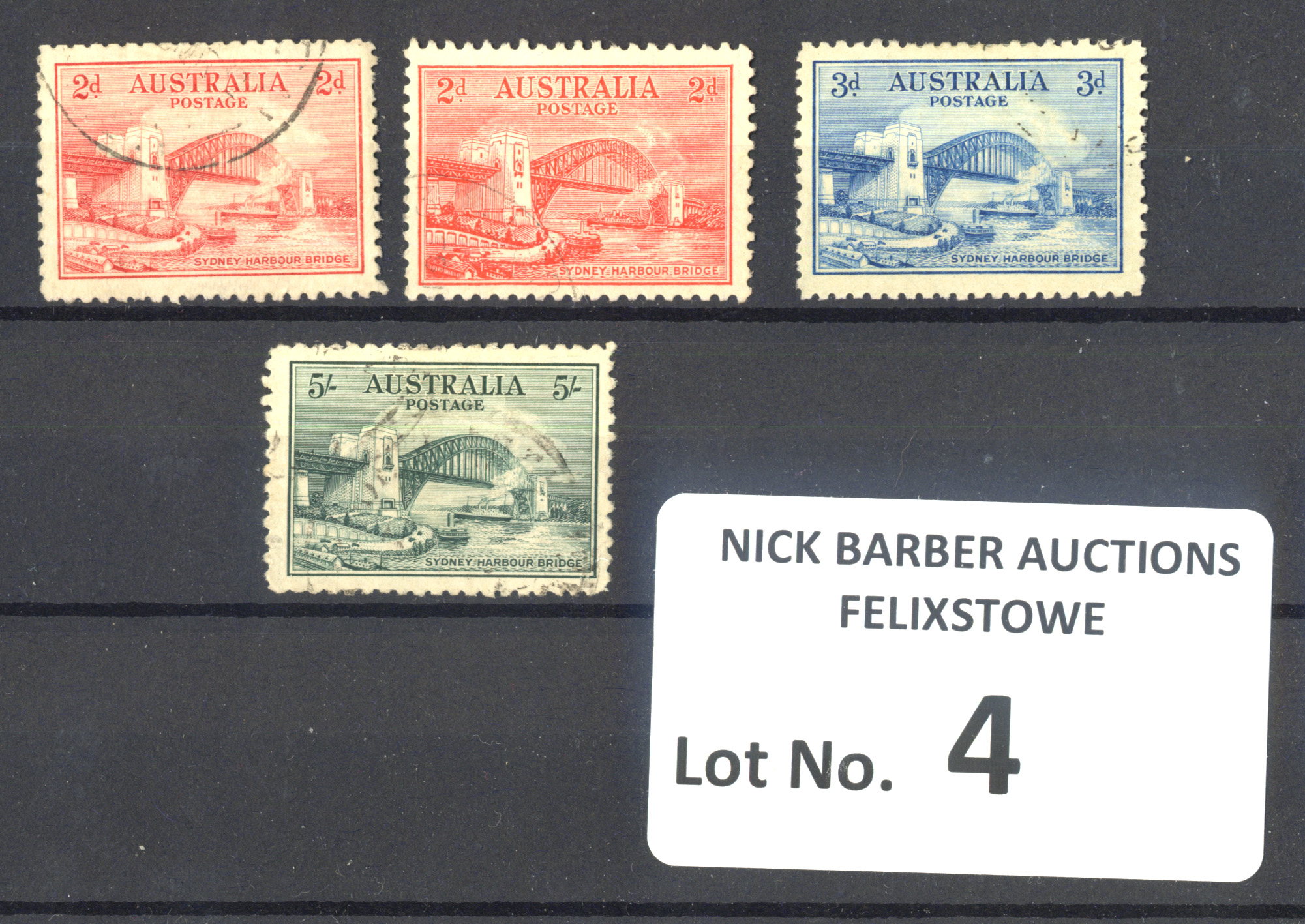 Stamps : Australia 1932 Sydney Harbour Bridge Set