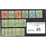 Stamps : Netherlands 1940 Wartime stamps overprint