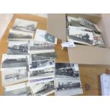 Postcards : Railway cards in box x430 good mixed/v