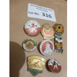 Speedway : Collection of badges, New Cross pre war