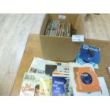 Records : Box of mainly original 60's 45's & EP's