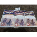 Speedway : Crystal Palace progs (3) v Wimbledon 04